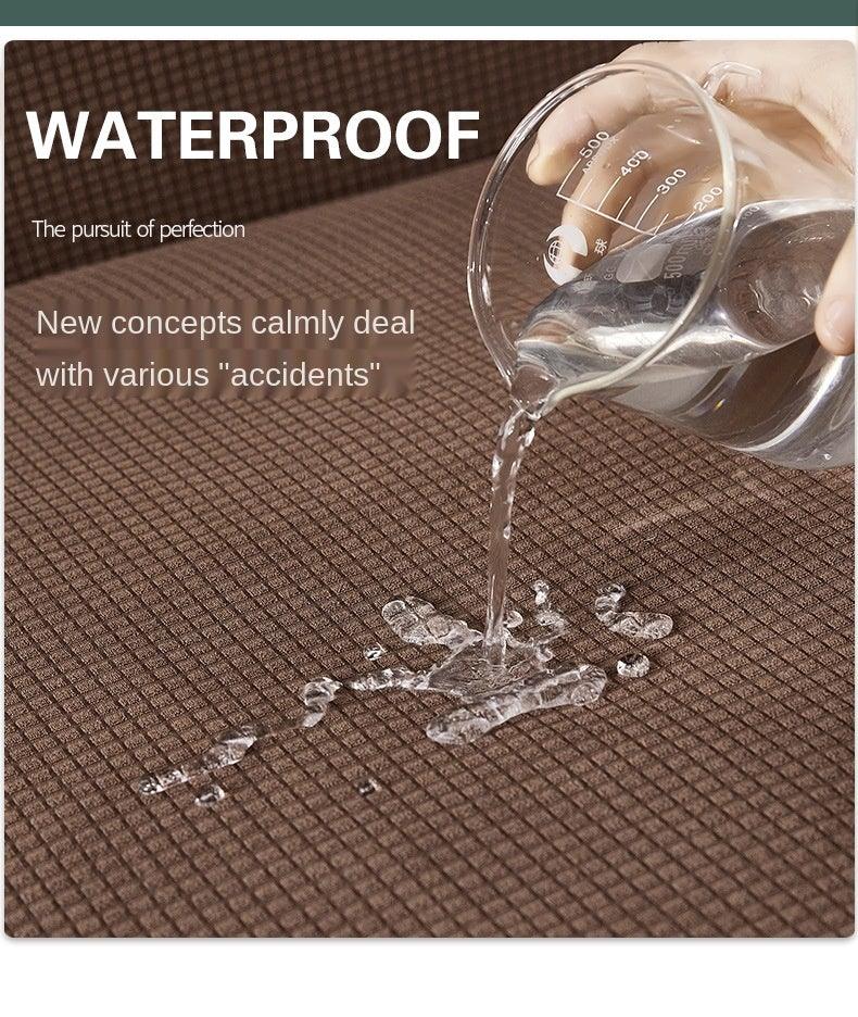 Sofa Cover Waterproof Waffle Sofa Cover All-Inclusive Thick  Sofa Towel Waterproof Sofa Cushion Waterproof Couch Cover Dual Waterproof Sofa Cover Stretch Jacquard Sofa Slipcover Leakproof Furniture Protector For Kids Stevvex