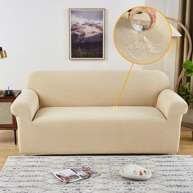 Sofa Cover Waterproof Waffle Sofa Cover All-Inclusive Thick  Sofa Towel Waterproof Sofa Cushion Waterproof Couch Cover Dual Waterproof Sofa Cover Stretch Jacquard Sofa Slipcover Leakproof Furniture Protector For Kids Stevvex