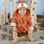 Soft And Comfortable Baby Bathrobes Cute Cartoon Animal Face Sleepwear For Babies Unique Design Hooded Sleepwear For Infants Stevvex