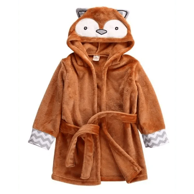 Soft And Comfortable Baby Bathrobes Cute Cartoon Animal Face Sleepwear For Babies Unique Design Hooded Sleepwear For Infants Stevvex