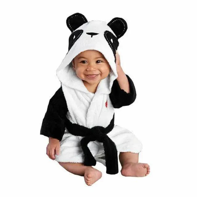 Soft And Comfortable Baby Bathrobes Cute Cartoon Animal Face Sleepwear For Babies Unique Design Hooded Sleepwear For Infants Stevvex