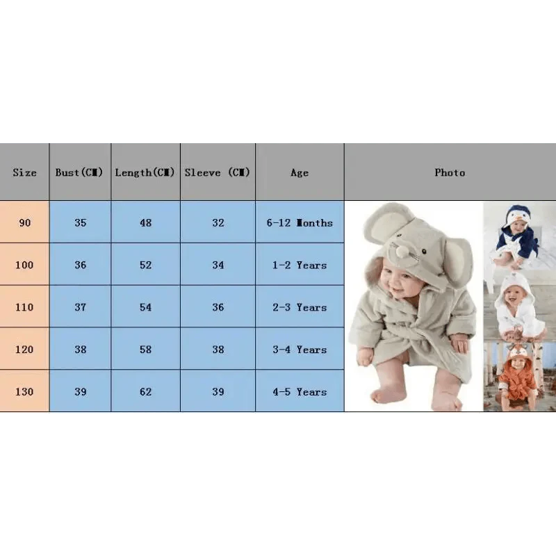 Soft And Comfortable Baby Bathrobes Cute Cartoon Animal Face Sleepwear For Babies Unique Design Hooded Sleepwear For Infants Stevvex