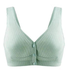 Soft And Comfortable Cotton Nursing Bra Breathable Breastfeeding Bras for Women Maternity Bra Plus Big Size Easy Feeding Bra Wire Free Stevvex
