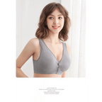 Soft And Comfortable Cotton Nursing Bra Breathable Breastfeeding Bras for Women Maternity Bra Plus Big Size Easy Feeding Bra Wire Free Stevvex