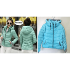 Soft And Comfortable Winter Jacket For Women Short Women's Thicken Outerwear In solid hooded Coats Zipper For Female Slim Cotton padded basic tops Stevvex