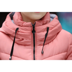 Soft And Comfortable Winter Jacket For Women Short Women's Thicken Outerwear In solid hooded Coats Zipper For Female Slim Cotton padded basic tops Stevvex