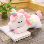Soft And Cute 30CM Unicorn Action Figure Plush Toy Huggable Bear Doll Girl Sleeping Long Pillow Cute For Girl's Bed Stevvex