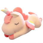 Soft And Cute 30CM Unicorn Action Figure Plush Toy Huggable Bear Doll Girl Sleeping Long Pillow Cute For Girl's Bed Stevvex