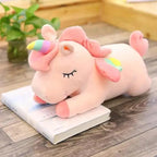 Soft And Cute 30CM Unicorn Action Figure Plush Toy Huggable Bear Doll Girl Sleeping Long Pillow Cute For Girl's Bed Stevvex