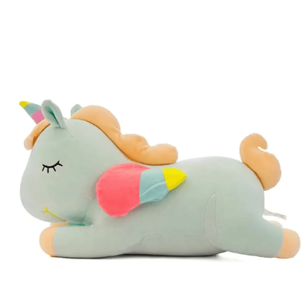 Soft And Cute 30CM Unicorn Action Figure Plush Toy Huggable Bear Doll Girl Sleeping Long Pillow Cute For Girl's Bed Stevvex