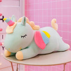 Soft And Cute 30CM Unicorn Action Figure Plush Toy Huggable Bear Doll Girl Sleeping Long Pillow Cute For Girl's Bed Stevvex