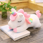 Soft And Cute 30CM Unicorn Action Figure Plush Toy Huggable Bear Doll Girl Sleeping Long Pillow Cute For Girl's Bed Stevvex