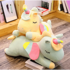 Soft And Cute 30CM Unicorn Action Figure Plush Toy Huggable Bear Doll Girl Sleeping Long Pillow Cute For Girl's Bed Stevvex