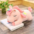 Soft And Cute 30CM Unicorn Action Figure Plush Toy Huggable Bear Doll Girl Sleeping Long Pillow Cute For Girl's Bed Stevvex
