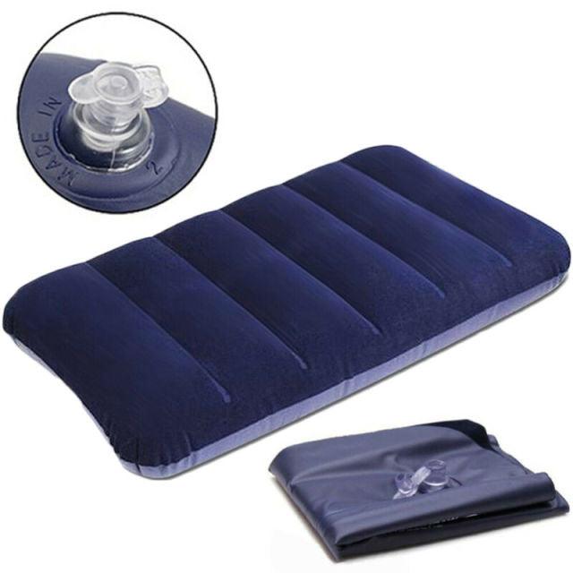 Soft Backrest Pillow PVC Durable Inflatable Air Mattress Inflatable Body Rest Pillow Cushion Air Travel Office Home Back Standard Pillow Rest Classic Airbed Series Relaxing Tool Recliner Cushion Pad Durable Inflatable Air Mattress Stevvex