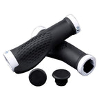Soft Bicycle Grip Shock Absorption Road Bike Handlebar Cover Aluminium Alloy Lock Rubber Anti-slip Cycling Handle Grips Bike Handle Non Slip Soft Rubber Grips Mountain Bicycle Lock On Handle Bar Stevvex