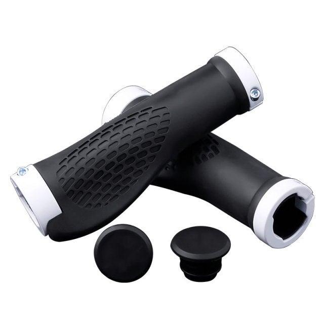 Soft Bicycle Grip Shock Absorption Road Bike Handlebar Cover Aluminium Alloy Lock Rubber Anti-slip Cycling Handle Grips Bike Handle Non Slip Soft Rubber Grips Mountain Bicycle Lock On Handle Bar Stevvex