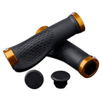 Soft Bicycle Grip Shock Absorption Road Bike Handlebar Cover Aluminium Alloy Lock Rubber Anti-slip Cycling Handle Grips Bike Handle Non Slip Soft Rubber Grips Mountain Bicycle Lock On Handle Bar Stevvex