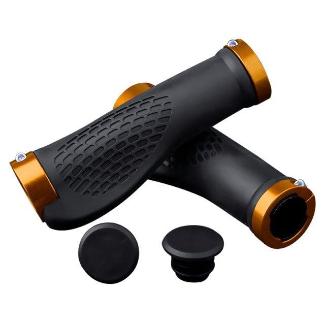 Soft Bicycle Grip Shock Absorption Road Bike Handlebar Cover Aluminium Alloy Lock Rubber Anti-slip Cycling Handle Grips Bike Handle Non Slip Soft Rubber Grips Mountain Bicycle Lock On Handle Bar Stevvex