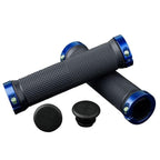 Soft Bicycle Grip Shock Absorption Road Bike Handlebar Cover Aluminium Alloy Lock Rubber Anti-slip Cycling Handle Grips Bike Handle Non Slip Soft Rubber Grips Mountain Bicycle Lock On Handle Bar Stevvex