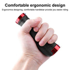 Soft Bicycle Grip Shock Absorption Road Bike Handlebar Cover Aluminium Alloy Lock Rubber Anti-slip Cycling Handle Grips Bike Handle Non Slip Soft Rubber Grips Mountain Bicycle Lock On Handle Bar Stevvex