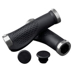 Soft Bicycle Grip Shock Absorption Road Bike Handlebar Cover Aluminium Alloy Lock Rubber Anti-slip Cycling Handle Grips Bike Handle Non Slip Soft Rubber Grips Mountain Bicycle Lock On Handle Bar Stevvex