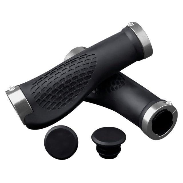 Soft Bicycle Grip Shock Absorption Road Bike Handlebar Cover Aluminium Alloy Lock Rubber Anti-slip Cycling Handle Grips Bike Handle Non Slip Soft Rubber Grips Mountain Bicycle Lock On Handle Bar Stevvex