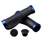 Soft Bicycle Grip Shock Absorption Road Bike Handlebar Cover Aluminium Alloy Lock Rubber Anti-slip Cycling Handle Grips Bike Handle Non Slip Soft Rubber Grips Mountain Bicycle Lock On Handle Bar Stevvex