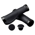 Soft Bicycle Grip Shock Absorption Road Bike Handlebar Cover Aluminium Alloy Lock Rubber Anti-slip Cycling Handle Grips Bike Handle Non Slip Soft Rubber Grips Mountain Bicycle Lock On Handle Bar Stevvex