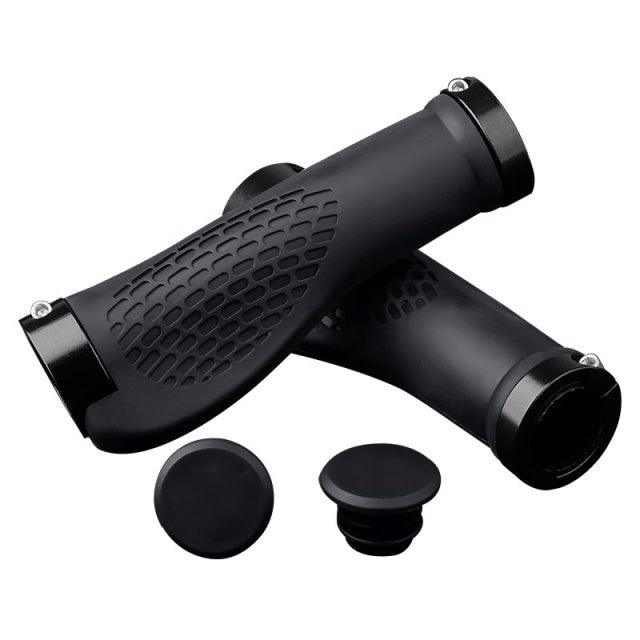 Soft Bicycle Grip Shock Absorption Road Bike Handlebar Cover Aluminium Alloy Lock Rubber Anti-slip Cycling Handle Grips Bike Handle Non Slip Soft Rubber Grips Mountain Bicycle Lock On Handle Bar Stevvex