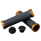 Soft Bicycle Grip Shock Absorption Road Bike Handlebar Cover Aluminium Alloy Lock Rubber Anti-slip Cycling Handle Grips Bike Handle Non Slip Soft Rubber Grips Mountain Bicycle Lock On Handle Bar Stevvex