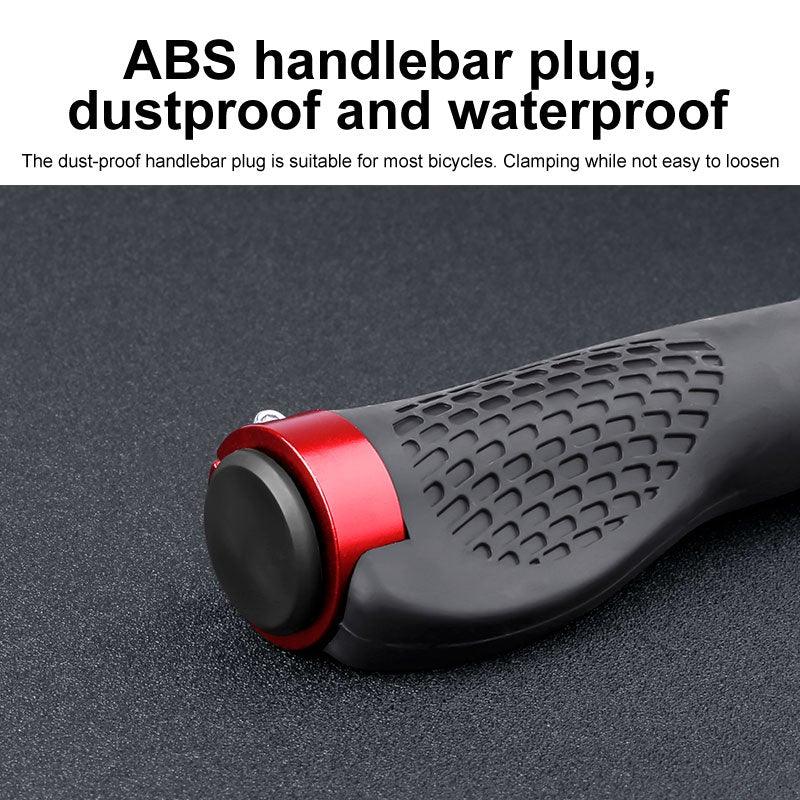 Soft Bicycle Grip Shock Absorption Road Bike Handlebar Cover Aluminium Alloy Lock Rubber Anti-slip Cycling Handle Grips Bike Handle Non Slip Soft Rubber Grips Mountain Bicycle Lock On Handle Bar Stevvex