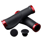 Soft Bicycle Grip Shock Absorption Road Bike Handlebar Cover Aluminium Alloy Lock Rubber Anti-slip Cycling Handle Grips Bike Handle Non Slip Soft Rubber Grips Mountain Bicycle Lock On Handle Bar Stevvex