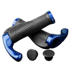Soft Bicycle Grip Shock Absorption Road Bike Handlebar Cover Aluminium Alloy Lock Rubber Anti-slip Cycling Handle Grips Bike Handle Non Slip Soft Rubber Grips Mountain Bicycle Lock On Handle Bar Stevvex
