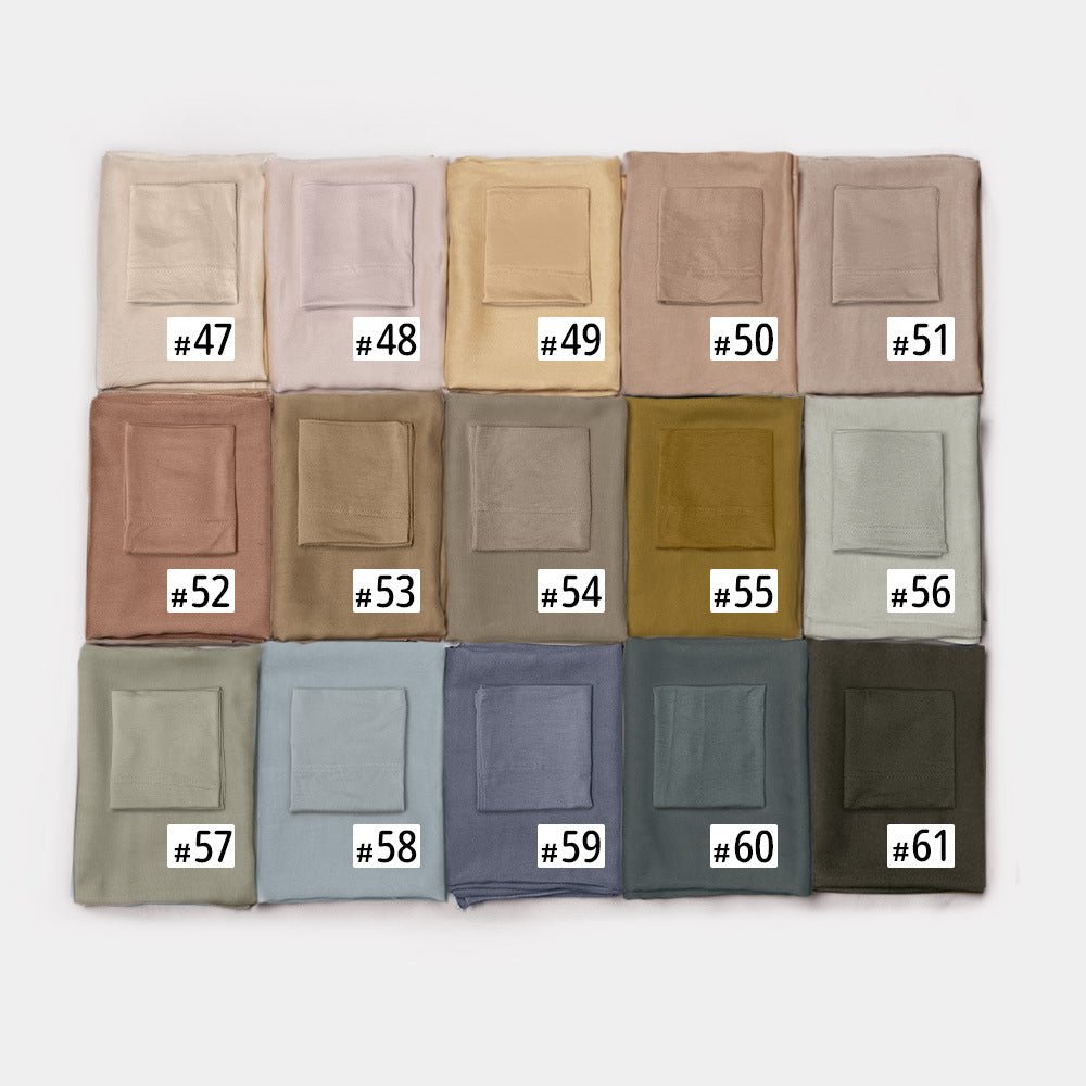 Soft Breathable Everyday Minimalist Hijab with Undercap‌ (MH186)