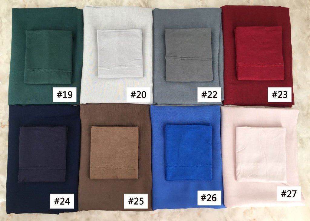 Soft Breathable Everyday Minimalist Hijab with Undercap‌ (MH186)