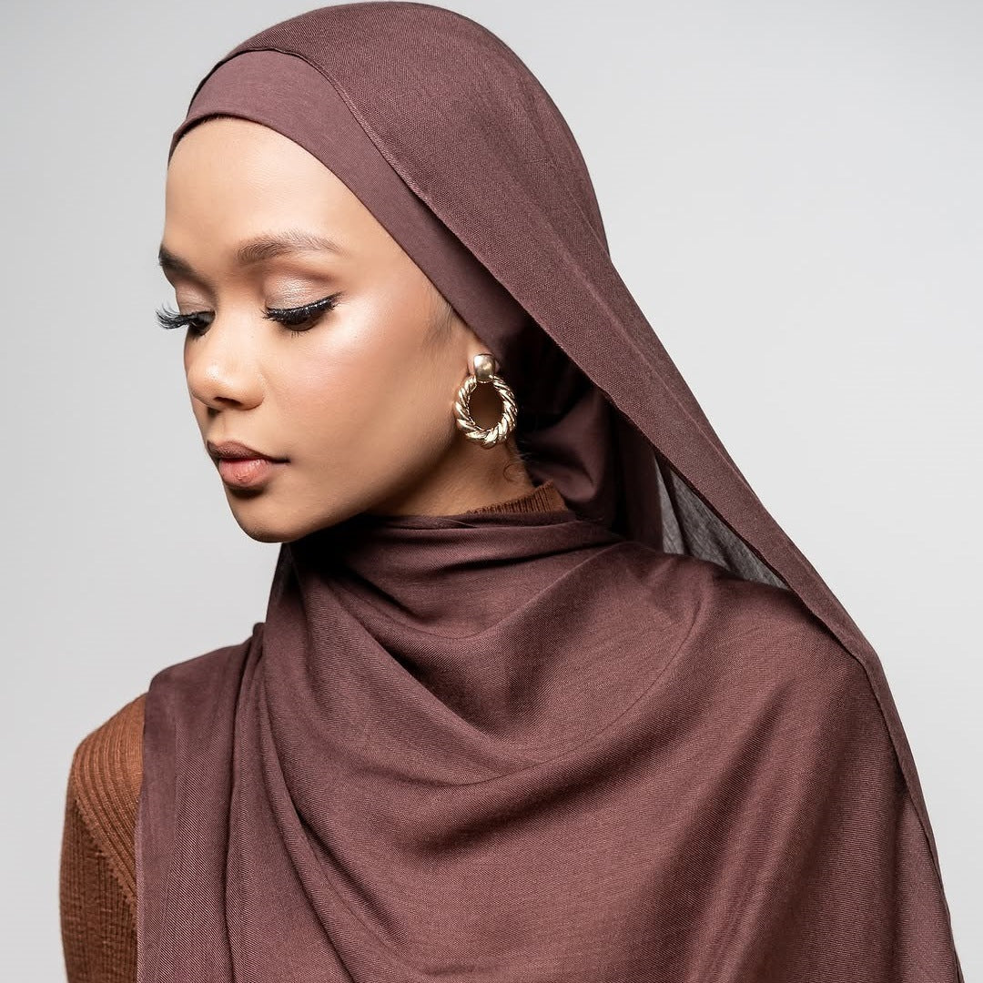 Soft Breathable Everyday Minimalist Hijab with Undercap‌ (MH186)