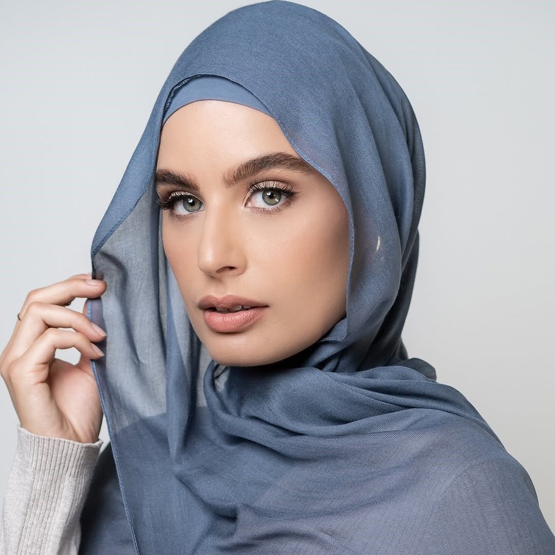 Soft Breathable Everyday Minimalist Hijab with Undercap‌ (MH186)