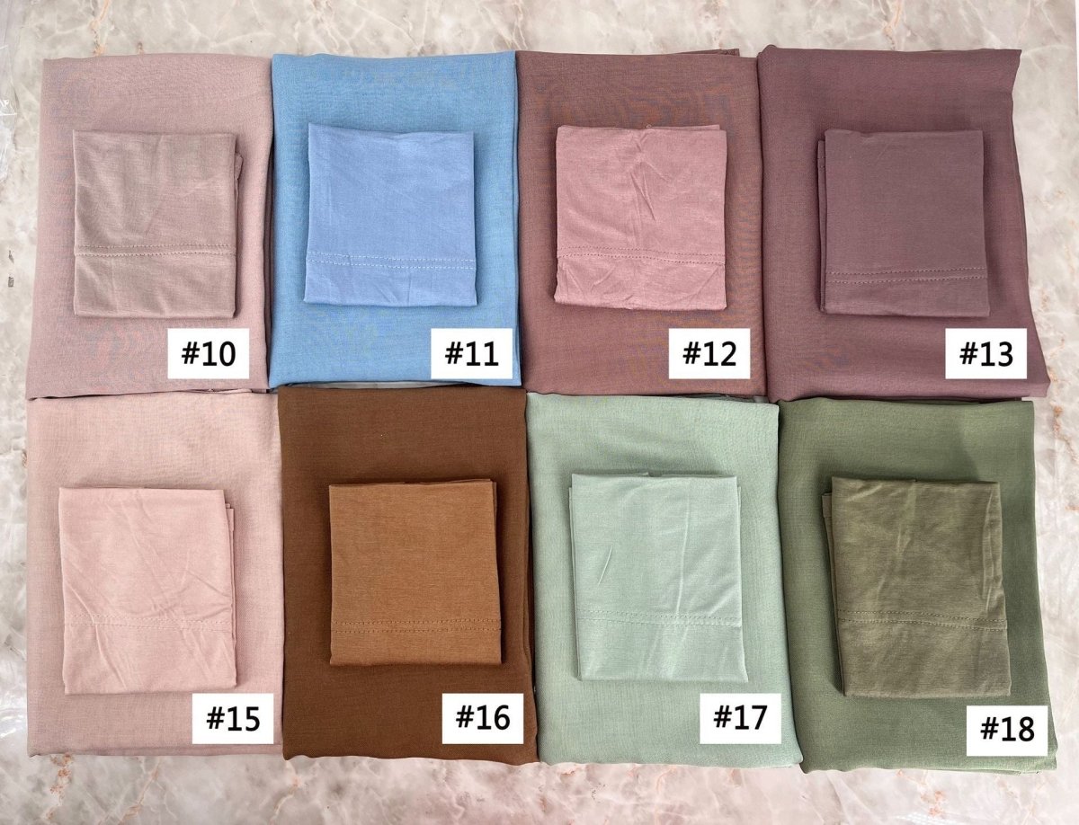 Soft Breathable Everyday Minimalist Hijab with Undercap‌ (MH186)