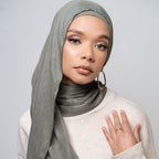 Soft Breathable Everyday Minimalist Hijab with Undercap‌ (MH186)