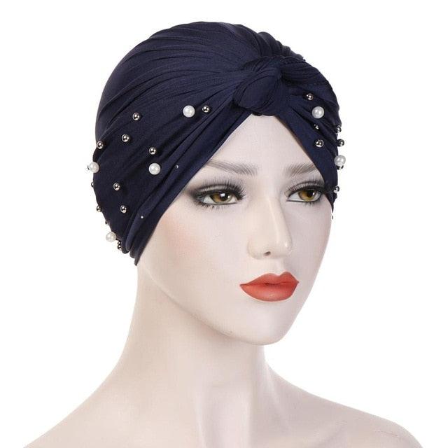 Soft Cotton Lightweight Elegant Turban Hijab Bonnet Arab Wrap Head Turbans Cap Headwrap Headwear Indian African Turbans Twist Headband For Women Stevvex