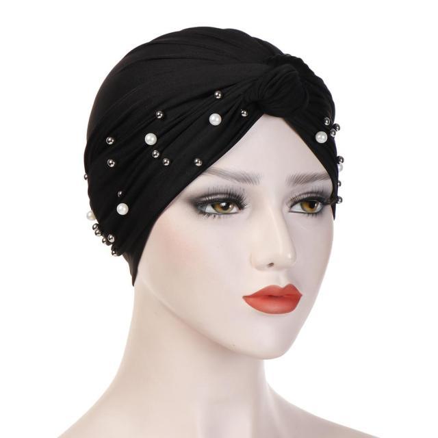 Soft Cotton Lightweight Elegant Turban Hijab Bonnet Arab Wrap Head Turbans Cap Headwrap Headwear Indian African Turbans Twist Headband For Women Stevvex