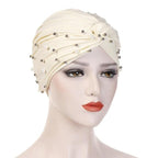 Soft Cotton Lightweight Elegant Turban Hijab Bonnet Arab Wrap Head Turbans Cap Headwrap Headwear Indian African Turbans Twist Headband For Women Stevvex