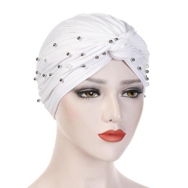 Soft Cotton Lightweight Elegant Turban Hijab Bonnet Arab Wrap Head Turbans Cap Headwrap Headwear Indian African Turbans Twist Headband For Women Stevvex