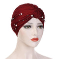 Soft Cotton Lightweight Elegant Turban Hijab Bonnet Arab Wrap Head Turbans Cap Headwrap Headwear Indian African Turbans Twist Headband For Women Stevvex