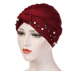 Soft Cotton Lightweight Elegant Turban Hijab Bonnet Arab Wrap Head Turbans Cap Headwrap Headwear Indian African Turbans Twist Headband For Women Stevvex