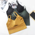 Soft Cotton Sports Bras For Women Push Up Solid Sports Bra Jogging Gym Women Sports Bra Girl Underwear Fitness Running Yoga Sport Tops Stevvex