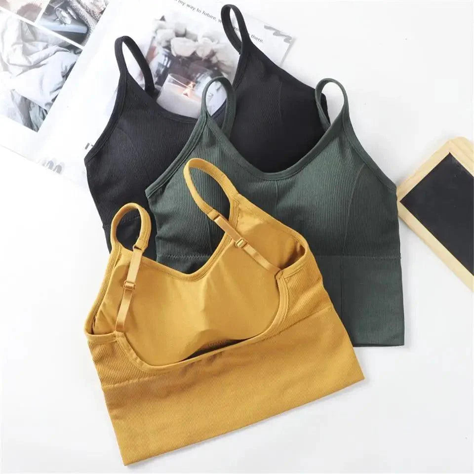 Soft Cotton Sports Bras For Women Push Up Solid Sports Bra Jogging Gym Women Sports Bra Girl Underwear Fitness Running Yoga Sport Tops Stevvex
