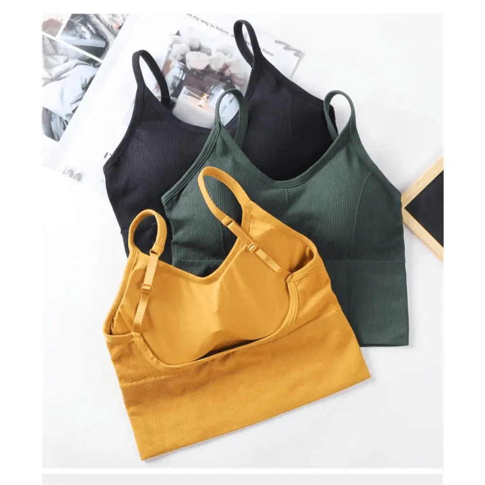 Soft Cotton Sports Bras For Women Push Up Solid Sports Bra Jogging Gym Women Sports Bra Girl Underwear Fitness Running Yoga Sport Tops Stevvex