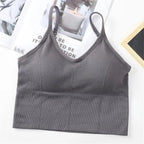 Soft Cotton Sports Bras For Women Push Up Solid Sports Bra Jogging Gym Women Sports Bra Girl Underwear Fitness Running Yoga Sport Tops Stevvex